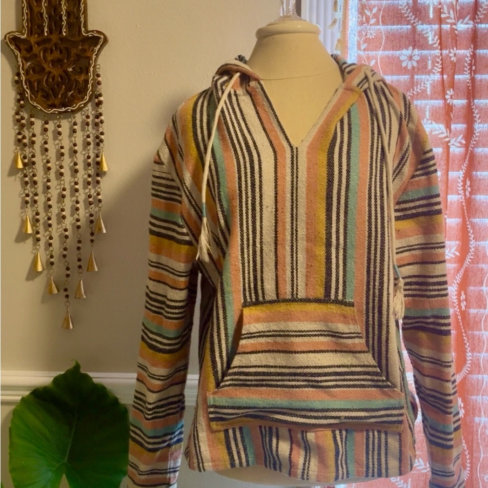 Striped Multicolor Baja Hoodie